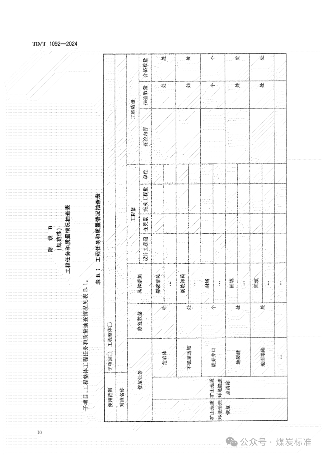 矿山生态修复工程验收规范（TD/T 1092-2024 ）